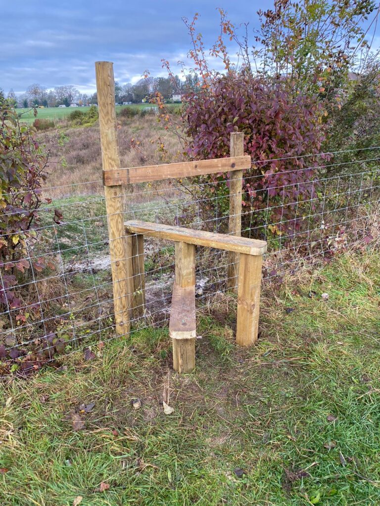 New Fence for Liz Williams Butterfly Haven